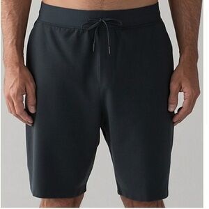 Lululemon Mainstay Short Charcoal Dark Gray Cotton Terry Fabric